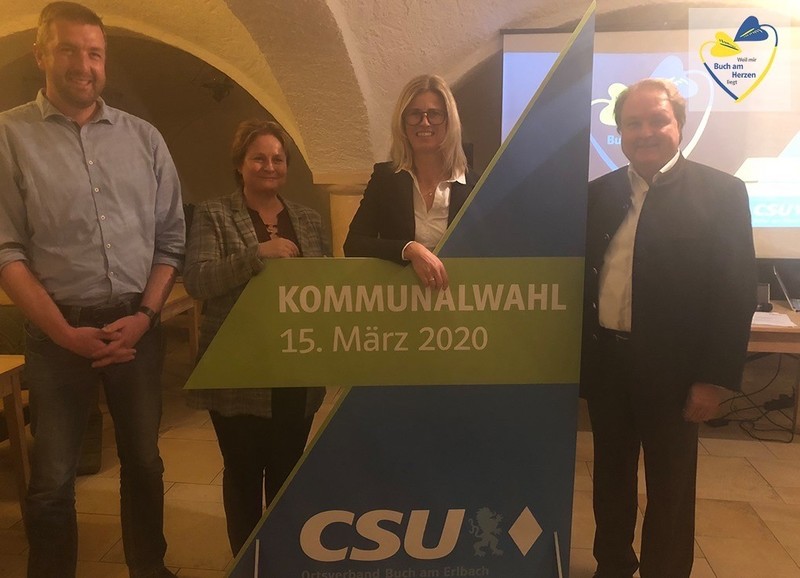Für die CSU Buch am Erlbach tritt Elisabeth Winklmaier-Wenzl als Bürgermeisterkandidatin
an.